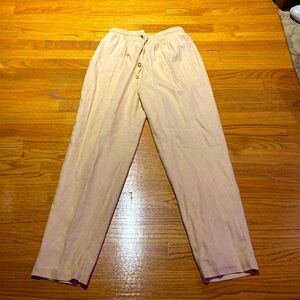 Vintage Designer Raw Silk Pants